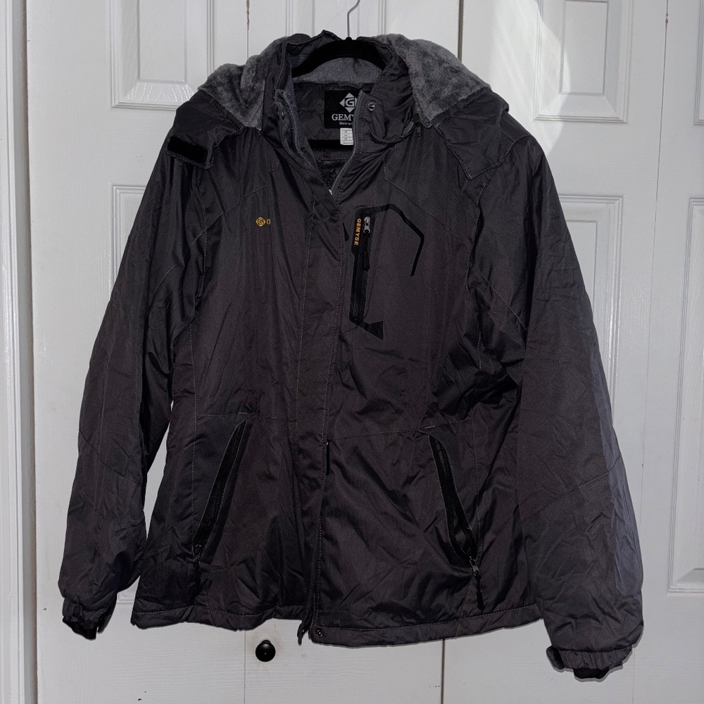 Gemyse men’s 2XL XXL black work coat heavy duty lined